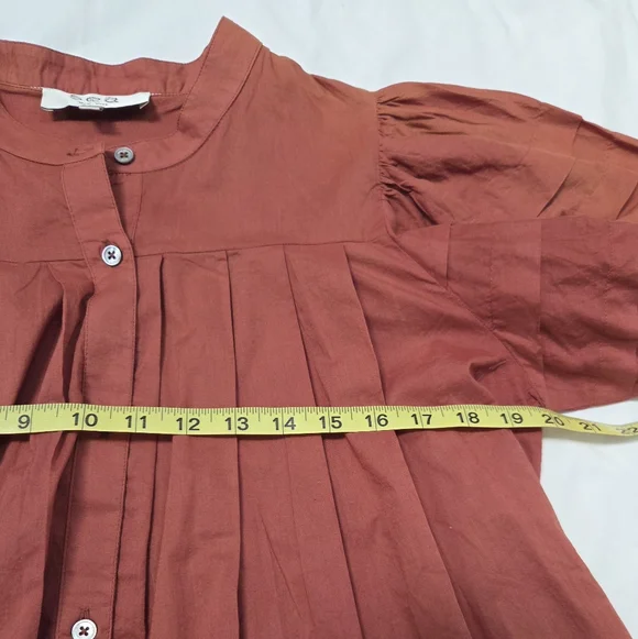 Sea New York Salome Puff Sleeve Top Sunset S - Picture 9 of 13